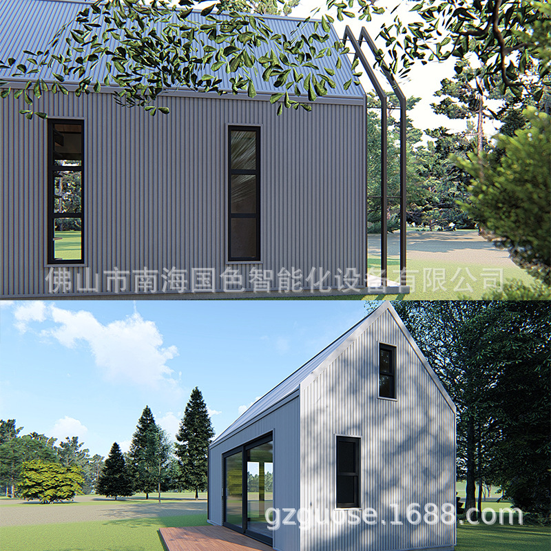 Creativo Luz de acero Villa Hotel móvil B & B oficina temporal Sunshine Room contenedor habitación móvil habitación Sunshine Room