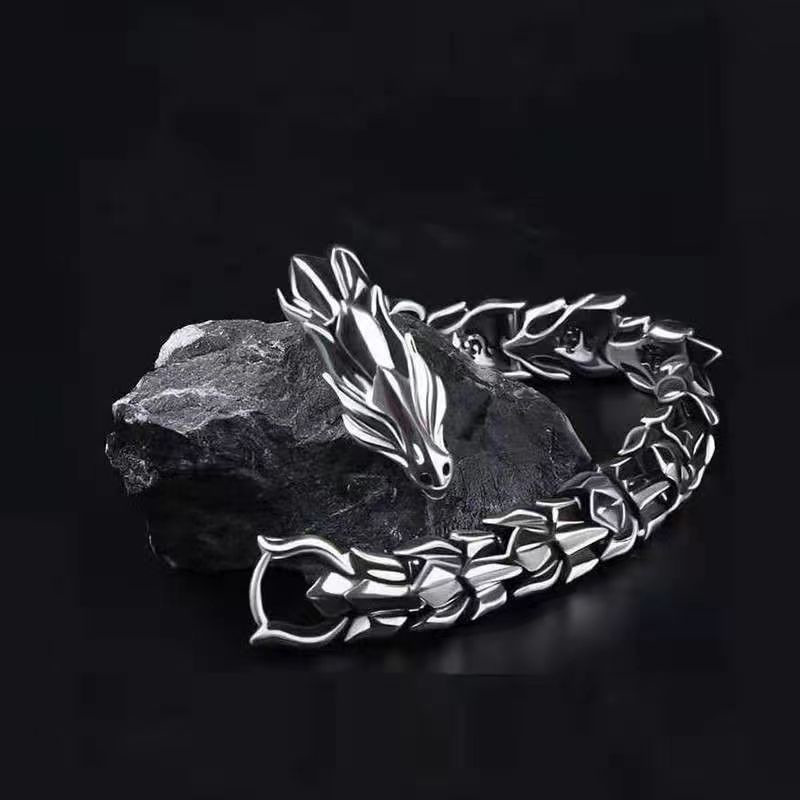 Punk Animal Dragon Alloy Plating Men'S Bracelets Men's Chain Bracelets display picture 2