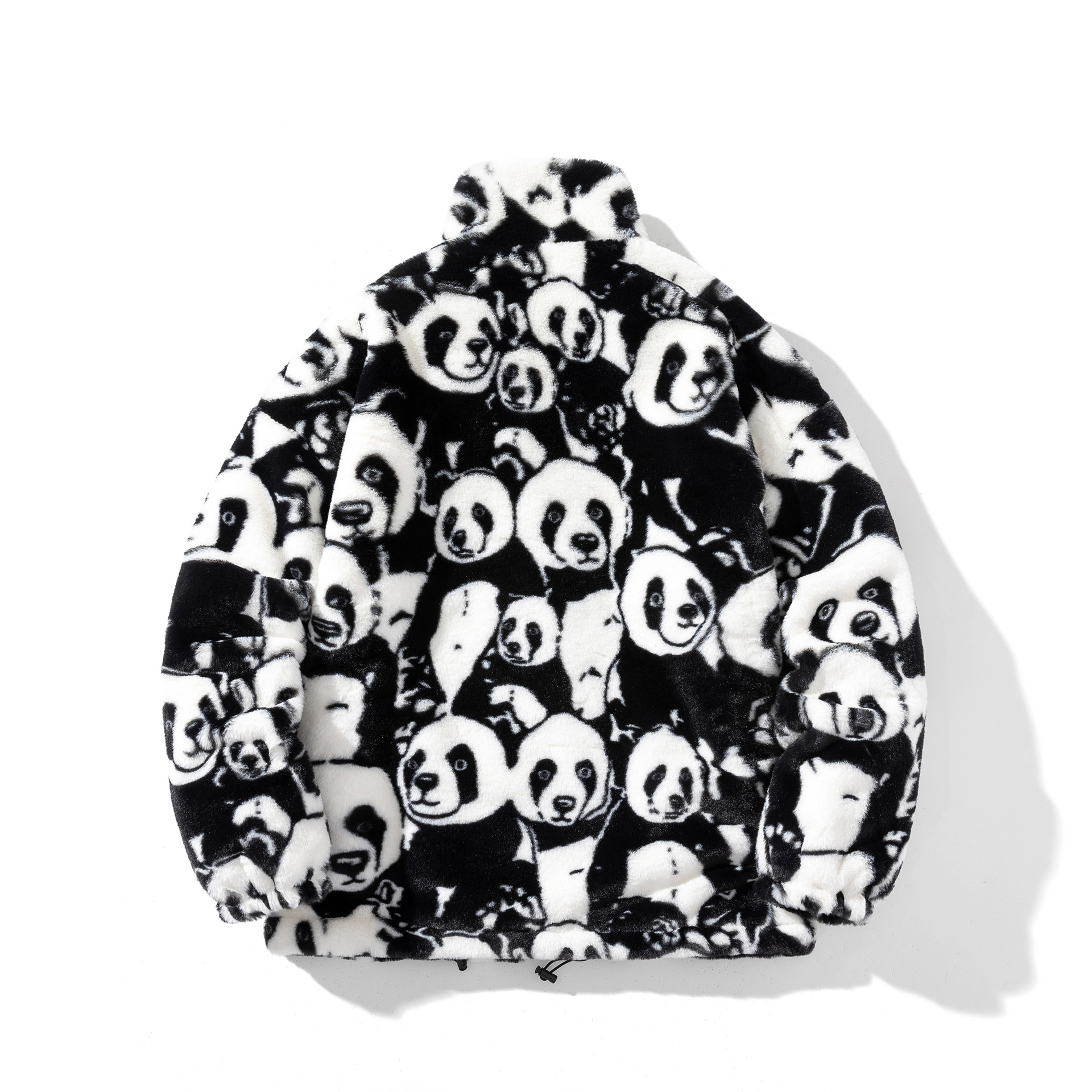Abrigo de algodón estampado Panda para amantes invierno Nuevo estilo coreano reducción de edad suelta más abrigo de felpa acolchado