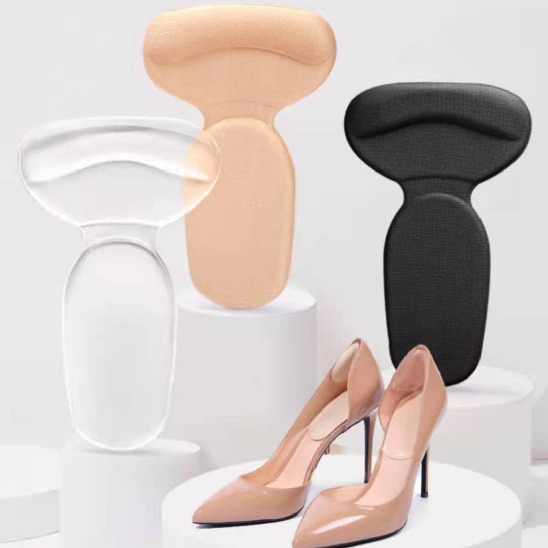 Al por mayor: zapatos de tacón alto, zapatos de cuero, almohadillas de silicona transparentes antideslizantes para el talón para mujer, plantillas de media talla engrosadas antideslizantes 2 en 1 para verano