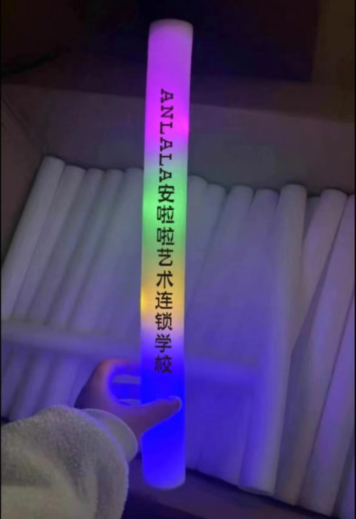 Colorido esponja de mano palo de espuma palo de concierto palo de luz LOGO flash stick palo de luz accesorios de alegría