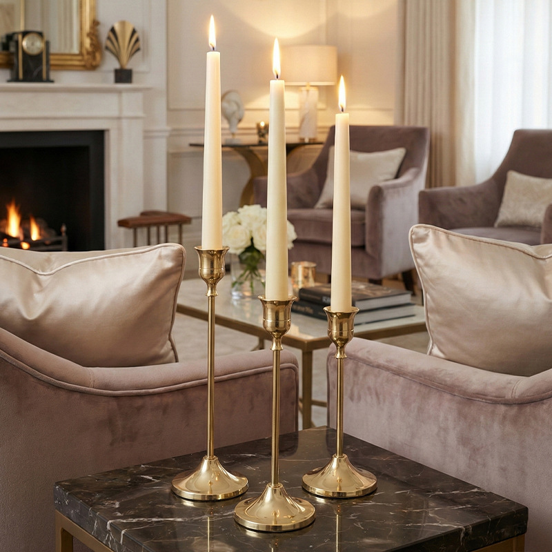 European-Style Light Luxury Iron Art Set of Three Bell Candlesticks, Candlelight Dinner Props, Romantic Restaurant Soft Decorations, Candle Holder European-Style Light Luxury Iron Art Set of Three Bell Candlesticks, Candlelight Dinner Props, Romantic Restaurant Soft Decorations, Candle Holder