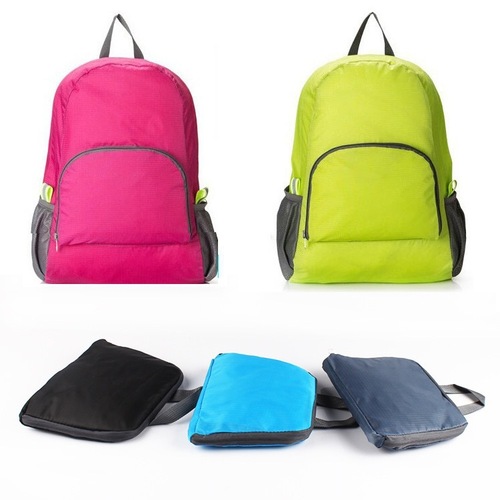 Outdoor dual-shoulder backpack gift promotional advertising large capacity lightweight unisex foldable backpack with printing