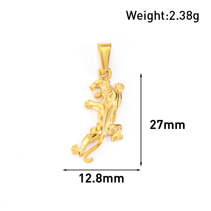 4g Weight Pendant Jewelry Making Type Real Gold Plated Plating Material 1 Piece Quantity Daily Occasion 304 Stainless Steel Material Animal Pattern All Seasons Season Unisex Gender Polished Finish Basic, Vintage Style Style Waterproof Non Tarnish, Plating Craft Real Gold Plated Animal 304 Stainless Steel Basic Vintage Style Waterproof Non Tarnish 8