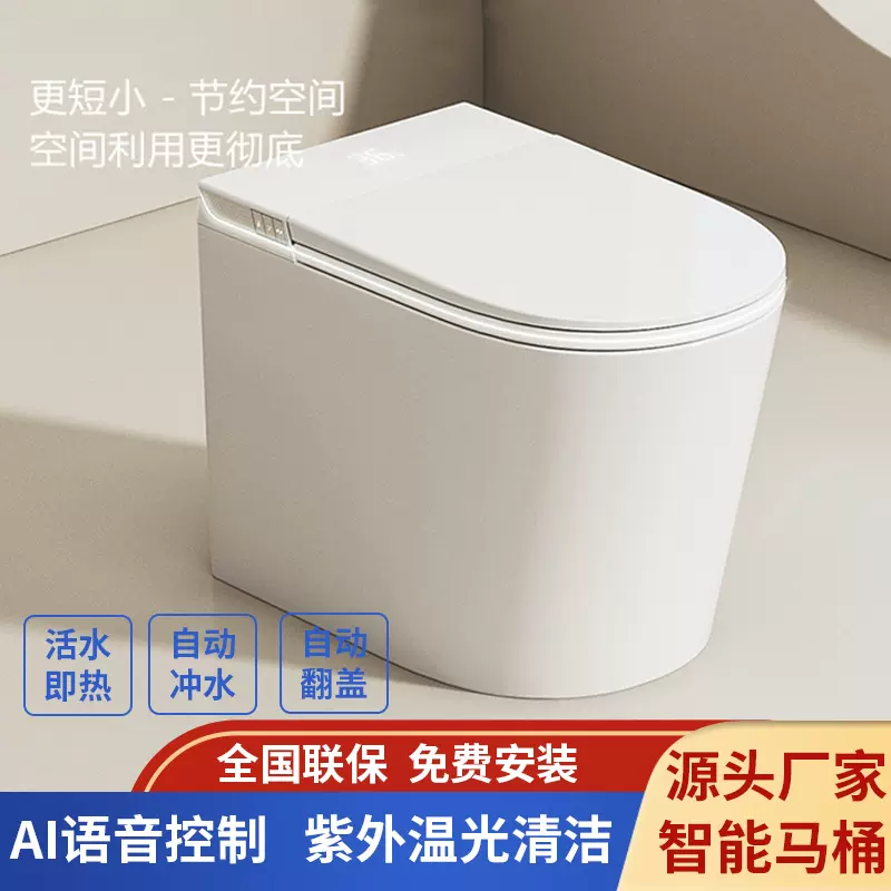潮州轻智能坐便器马桶全自动洗屁股一体式带水箱包安装无水压限制
