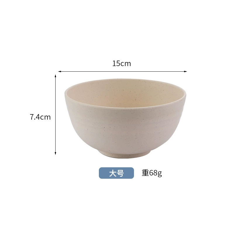 Children's Tableware Set, Wheat Straw Fiber, 6-Piece Fall-Proof Dinnerware for Home