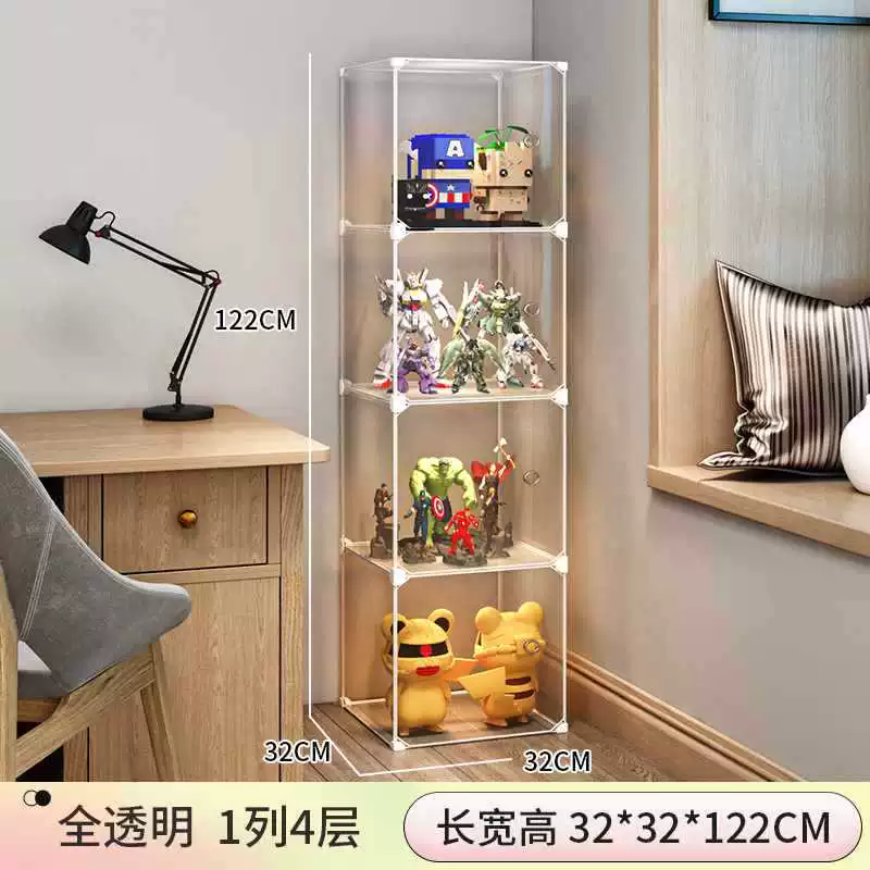 Display Stand (Lego) Acrylic Minifigure Storage Box, modular transparent organizer, multiple layer options