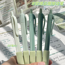 葫芦头黑色中性笔ins高颜值渐变按动笔0.5MM速干防摔顺滑刷题笔