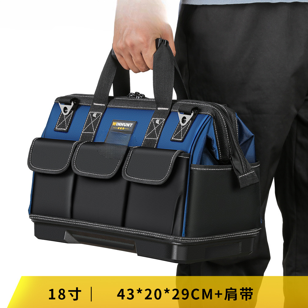 Kit de herramientas fuerte y duradero Kit de herramientas de lona gruesa caja de herramientas resistente al desgaste caja de herramientas de hardware caja de almacenamiento