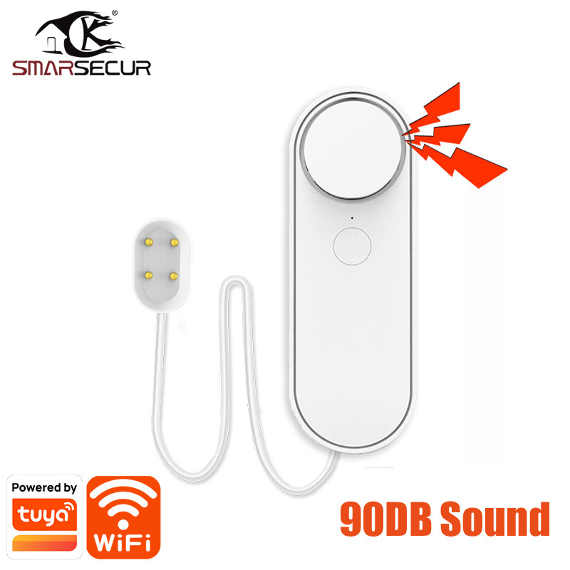 Tuya Smart Wifi Leakage Detector Household Water Immersion Sensor Water Level Sound Alarm Water Immersion Alarm