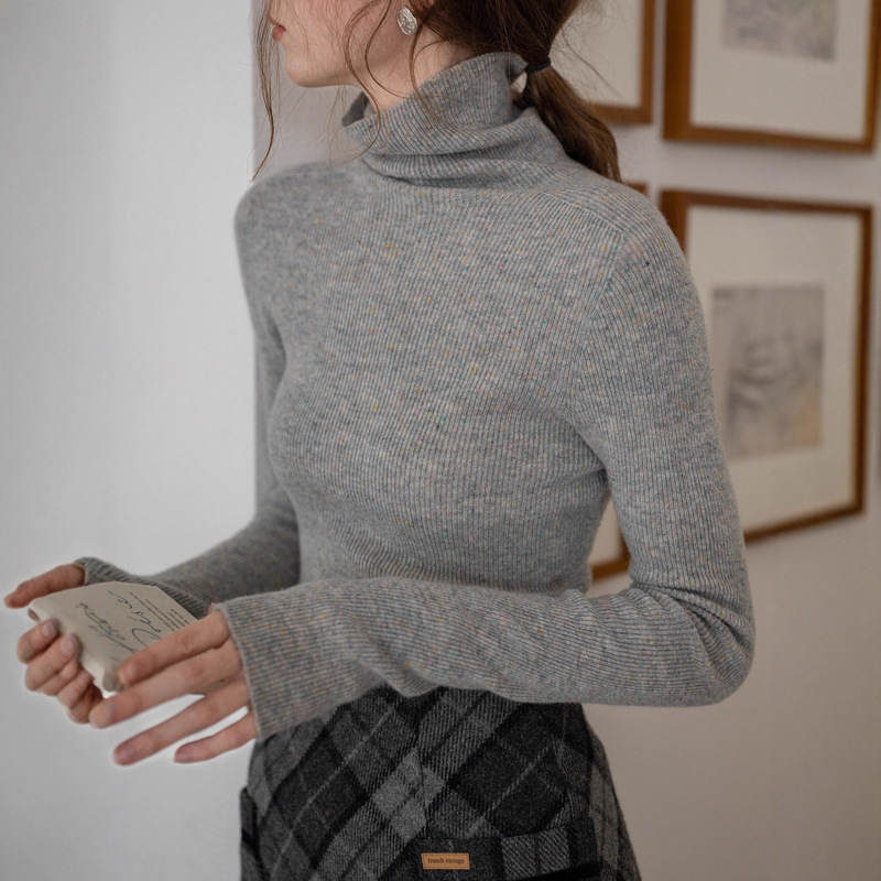 "Soft and Waxy Colorful Dots" 100% Superfine Merino Wool Dazzling Colorful Dots Classic Knitwear Base Knitwear "Soft and Waxy Colorful Dots" 100% Superfine Merino Wool Dazzling Colorful Dots Classic Knitwear Base Knitwear