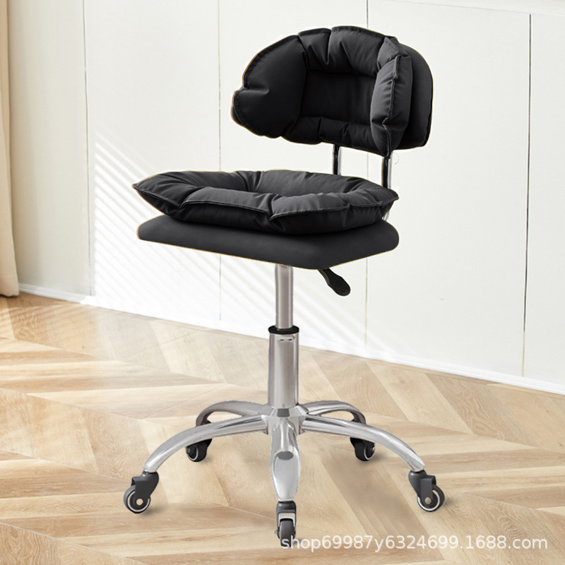 Silla de belleza, taburete especial para uñas y pestañas, respaldo de peluquería, silla elevable, taburete de tocador de dormitorio para niñas en casa