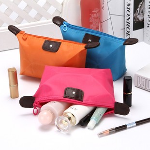 Korean version of cute dumplings makeup bag folding dumplings storage bag ingot type wash bag gift manufacturers wholesale