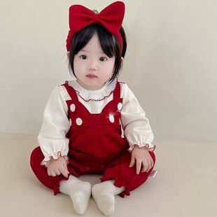 Baby's Autumn and Winter Clothes Autumn Clothes Baby Girl's Out-of-the-box Clothes Princess Cute Out-of-the-box Clothes Autumn Crawling Fashion