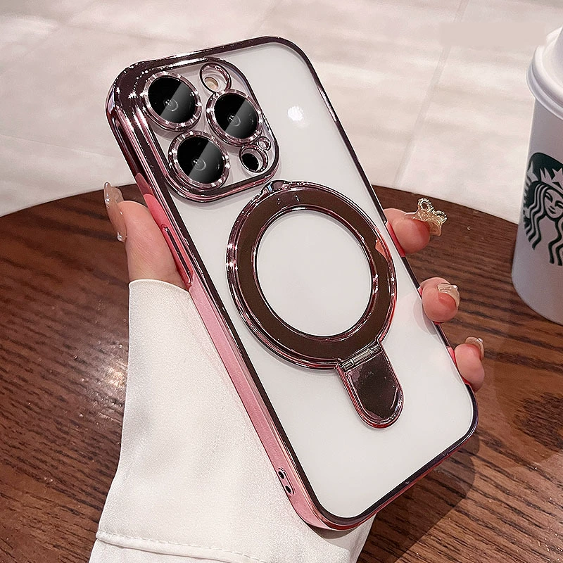 Apple, transparent compatible iphone15, tubing, electromagnetic phone case charging, protective case