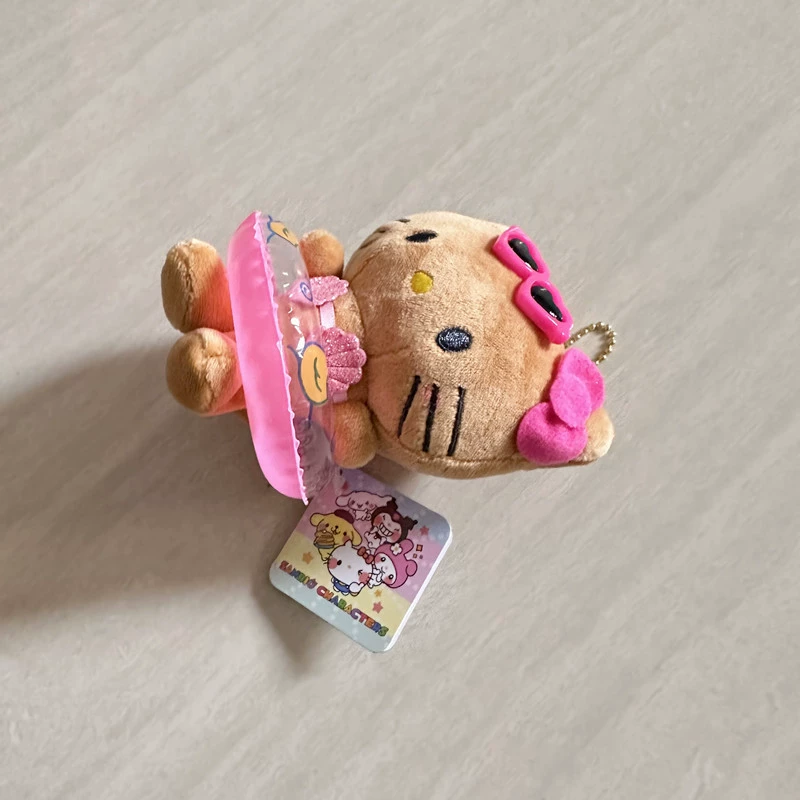 Плюшевый брелок Hello Kitty (Hello Kitty) 10 см, плюшевая игрушка-кольцо с цепочкой