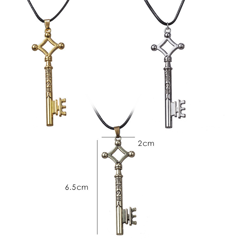 Hot Sale Attack Giant Allen Key Necklace Hot Animation Peripheral Jewelry Pendant Wholesale Hot Sale Attack Giant Allen Key Necklace Hot Animation Peripheral Jewelry Pendant Wholesale