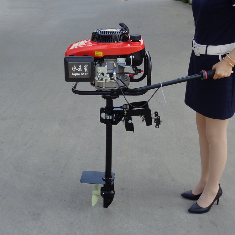 新款渔船挂桨机 四冲程船用尾挂机 轻便省油船尾机螺旋桨工厂店