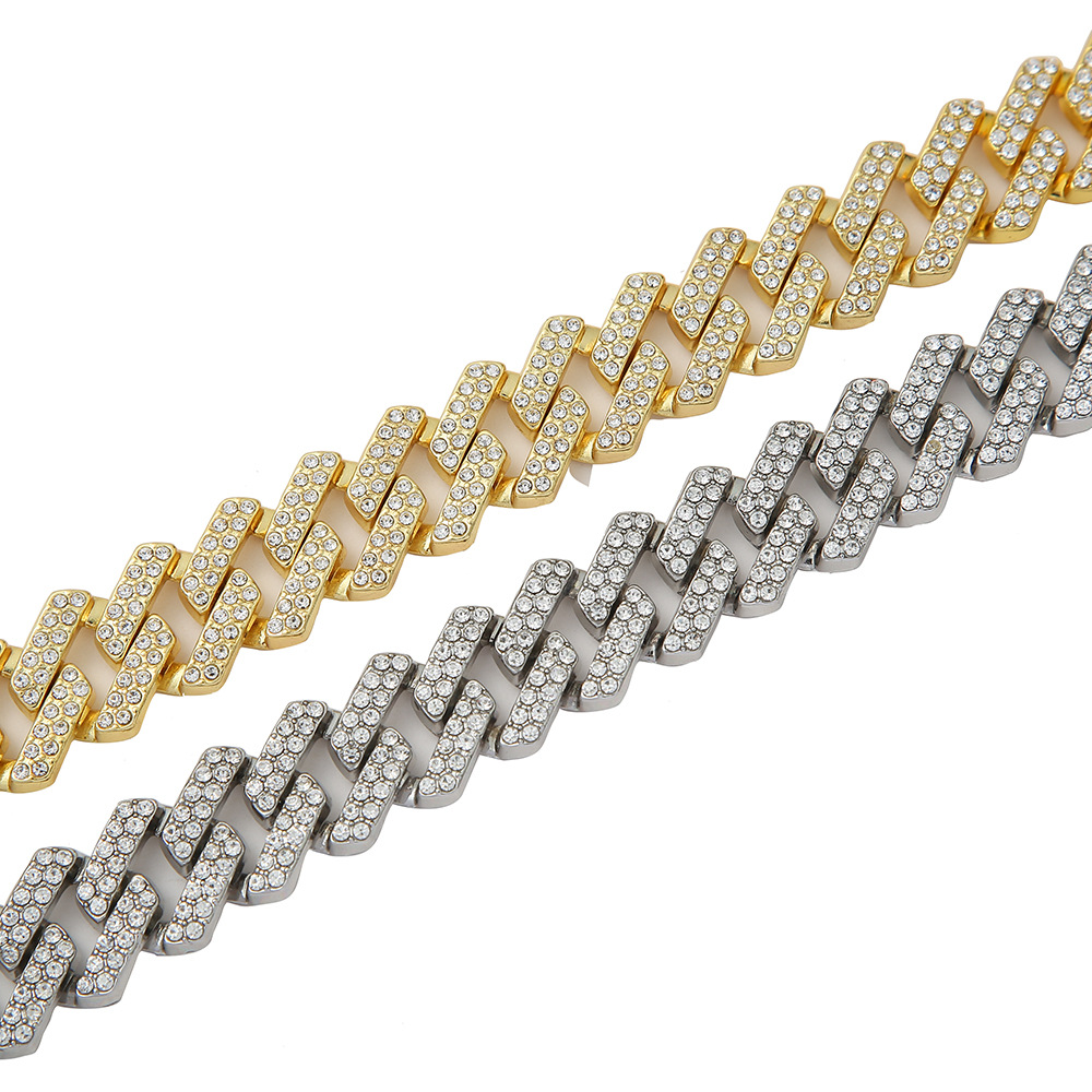 Tungindustri Guld Tyk Halskæde Street Hip Hop Style Cubansk Kravekæde Halskæde_voghion.com