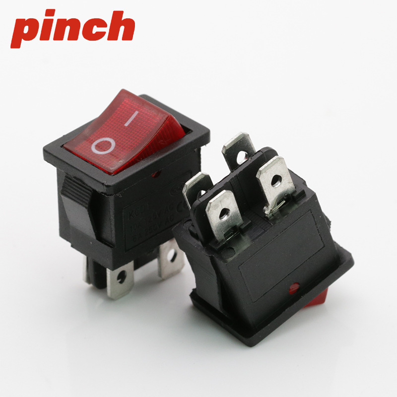KCD1小型船型スイッチ3a 6a 250v 6足3段234足2段ライト付き浄水器電子船型反り板|undefined