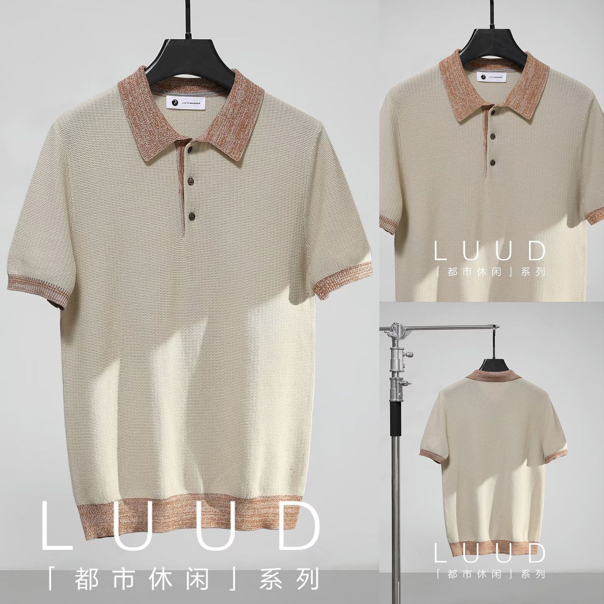 Polo camiseta de punto camiseta de manga corta hombre paulo color viejo camiseta de viento de dinero camiseta de hielo de verano fábrica transfronteriza mayorista