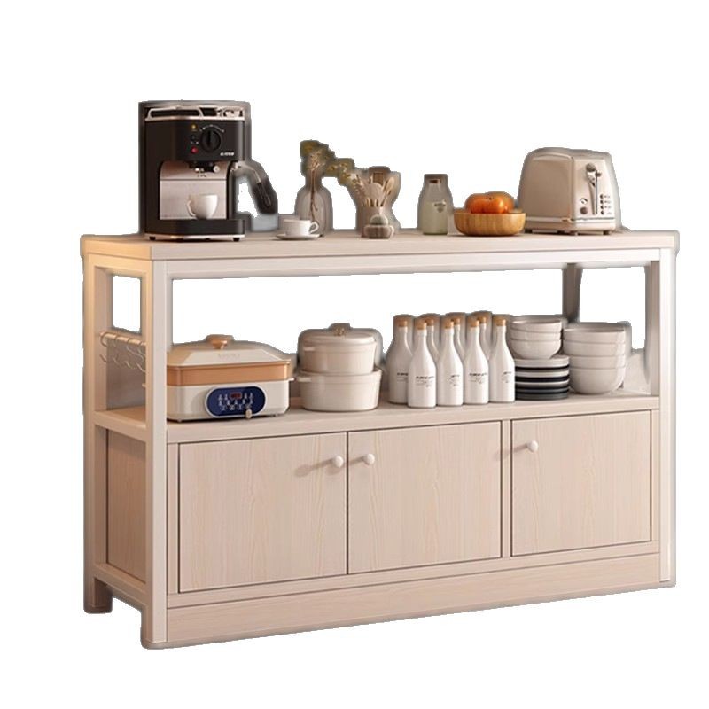 Gabinete lateral contra la pared Gabinete de almacenamiento integrado Gabinete de té Gabinete de cocina para el hogar Estante de almacenamiento Gabinete lateral Gabinete bajo