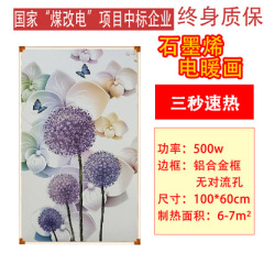 炭素結晶壁画壁ヒーター省エネ家庭用炭素繊維壁暖画装飾冬暖房両用電気暖房