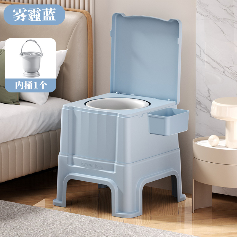 Taburete de inodoro móvil para ancianos, taburete de escupidera junto a la cama, inodoro desodorante para mujeres embarazadas, taburete de inodoro portátil, taburete de inodoro