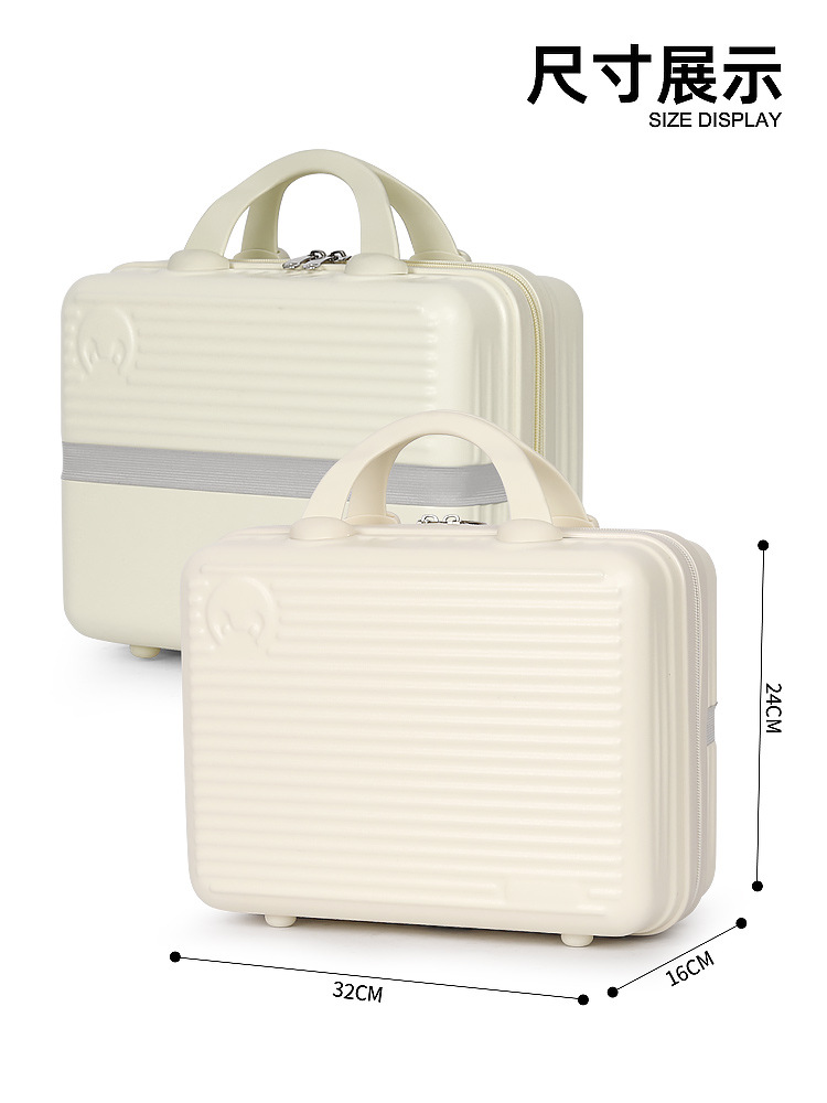 Fábrica directa de 14 pulgadas caja de maquillaje con regalo de mano caja de regalo de boda reunión anual caja de embalaje maleta al por mayor