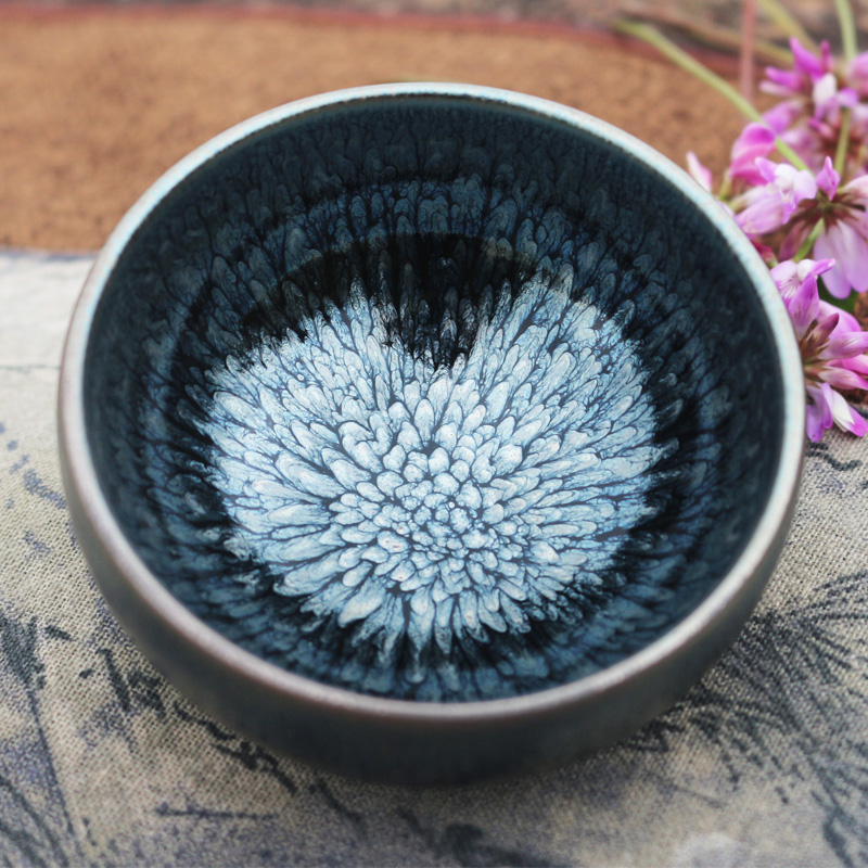 Fujian Jianyang Jianyao Jianzhan 티컵 마스터 컵 개별 티 컵 세라믹 티 볼 싱글 컵