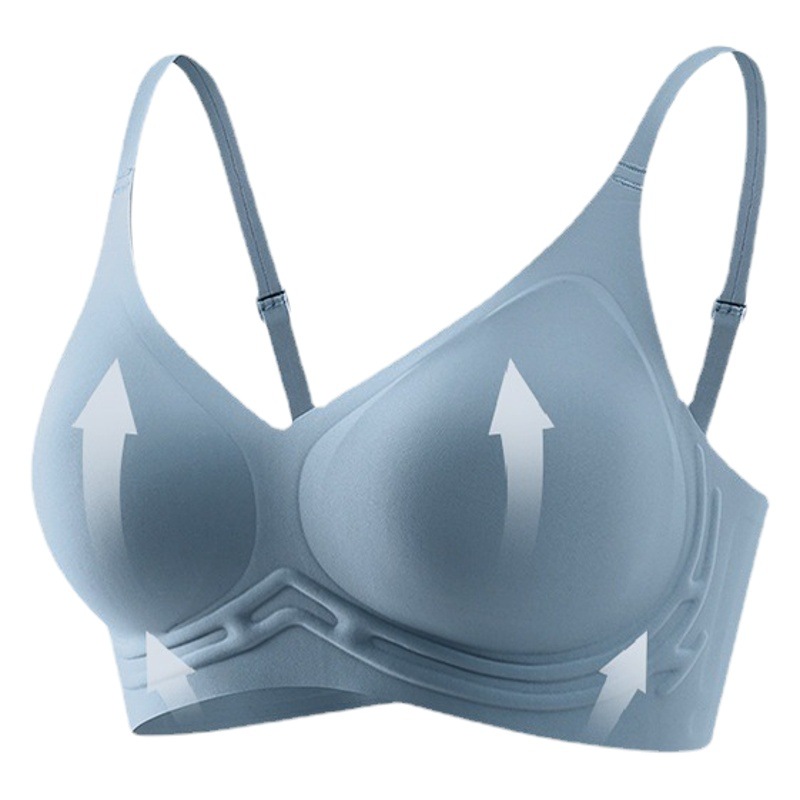 3D soporte suave tira de jalea ropa interior para mujeres push up anti-caída sujetador de ajuste de pecho grande pequeño 219