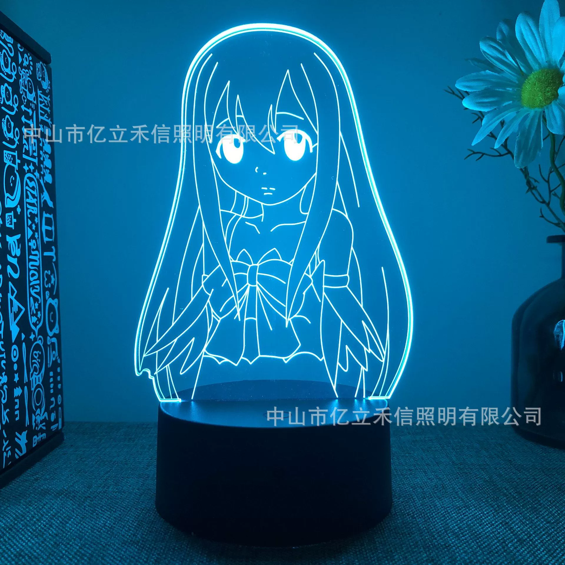 Гибридный 3D ночной светильник Fairy Tail Ailusa USB сенсорный цветной пульт ДУ LED креативная настольная лампа подарок