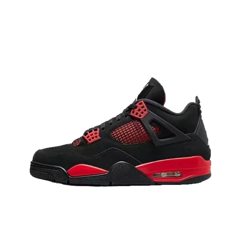純正オリジナル AJ4 バスケットボールシューズ 電動スポーツシューズ ホワイトセメント ミッドナイトオーリー 男女カップル スポーツトレンド|undefined