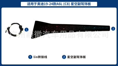 19-24 Audi A67LC8 atmosphere lamp: Panel (Dashboard) işıqlandırması - starry-sky-passenger-decorative-panels-1-19-24-audi-a6l-c8