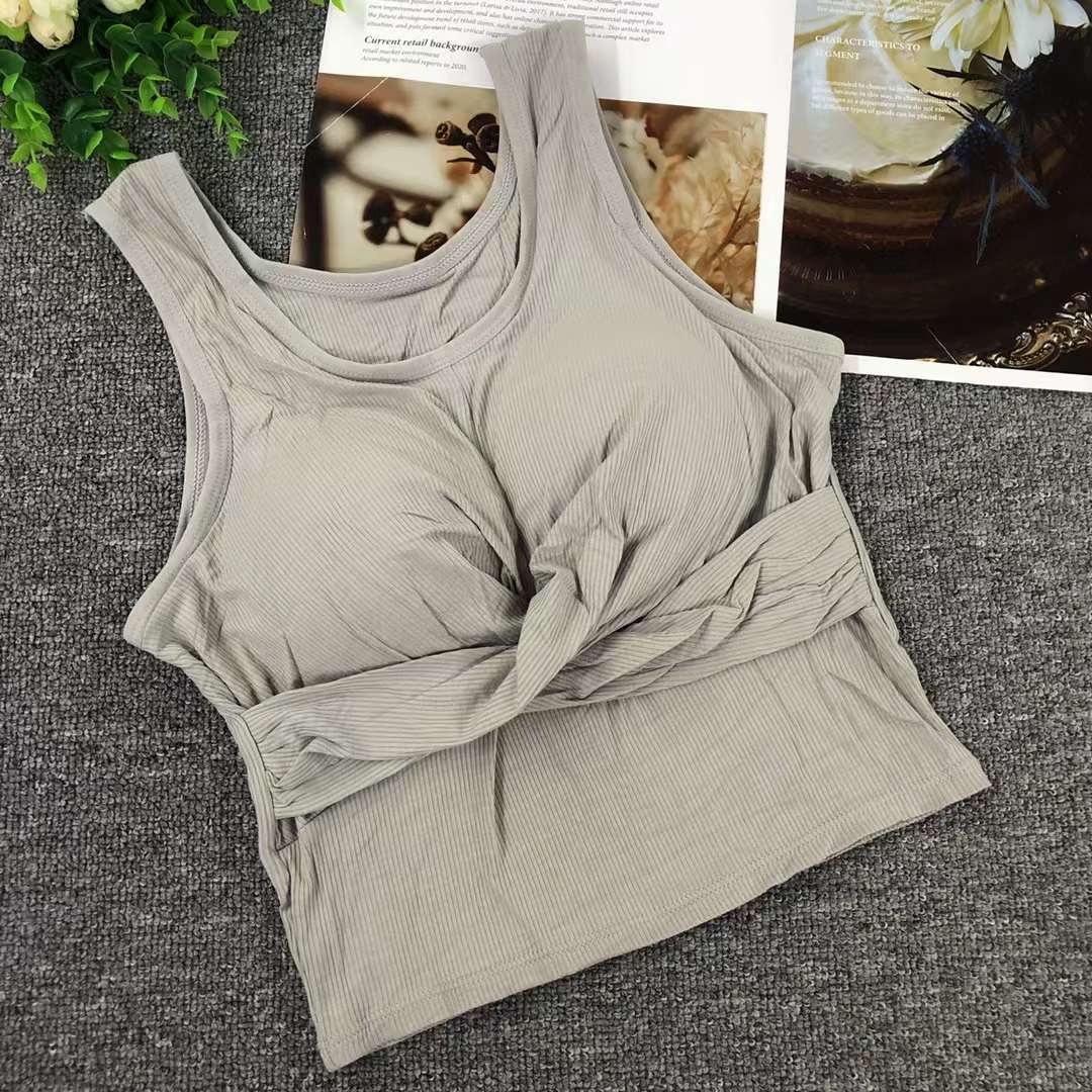 Nueva inconsútil alto elástico belleza de alta calidad las mujeres chaleco inalámbrico yoga sujetador ropa interior deportiva al por mayor
