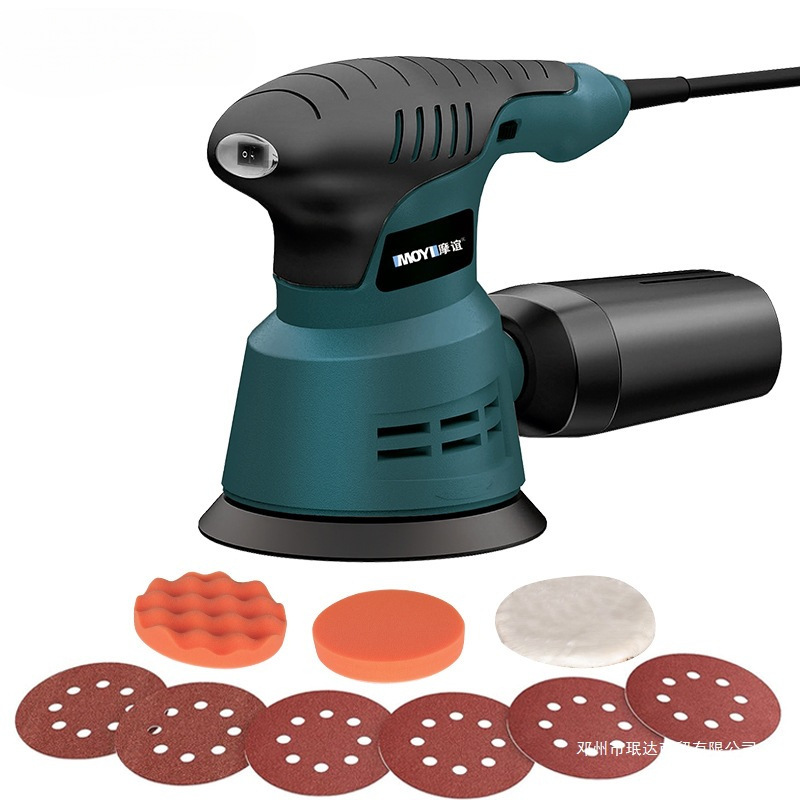跨境美规砂纸机打磨机油漆打磨翻新小型抛光机木工电动圆盘砂光机