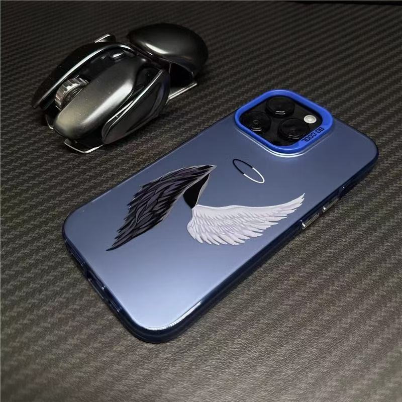 Nuevas alas de ángel para iPhone 16 funda para teléfono móvil Apple 15promax/14 anti-caída 13pro12 Europa y América