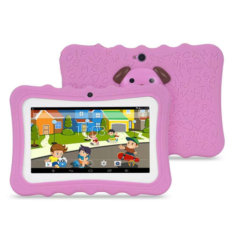 Q768 Kidsren's Puppy 4+64 Tablet Computer Wfi Version Comes with Leather Case Spot Export Version Smart Early Education Game Flat