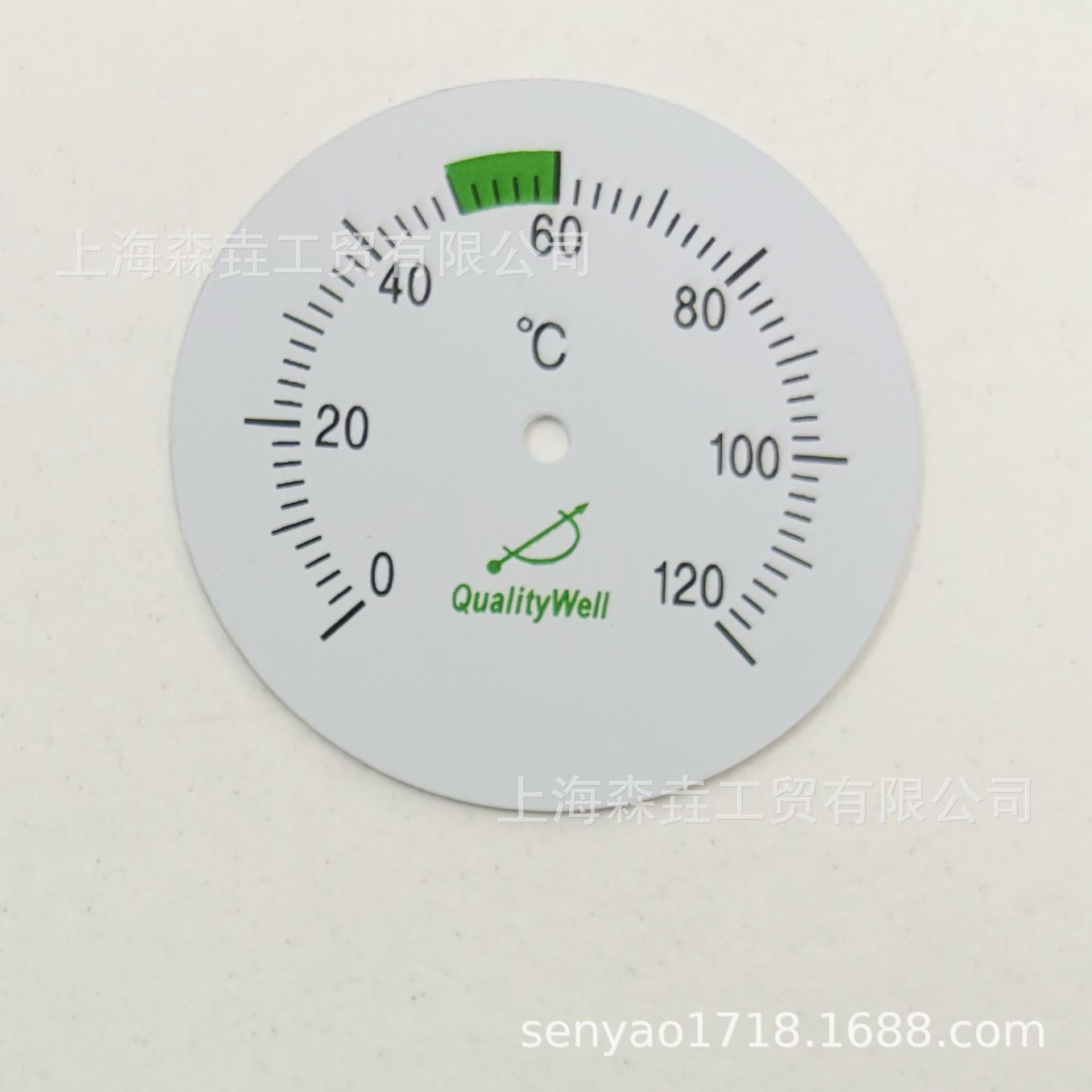 森垚SS304银色家用烧烤架 烤炉机械式温度计 轴向型玻璃盖