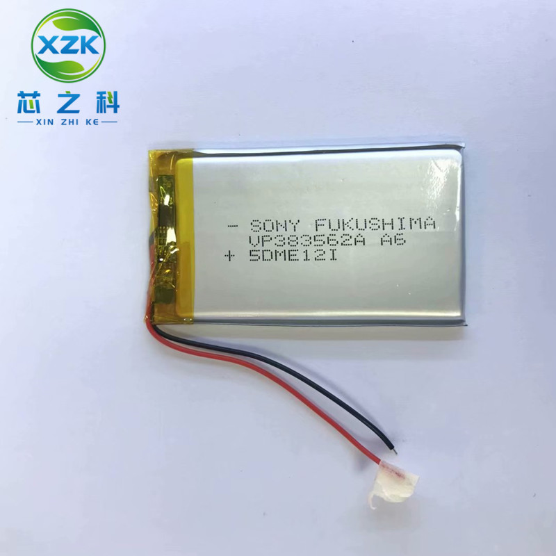 US383562聚合物锂电池3.7V 900MAH进口GPS导航美容仪等蓝牙音箱