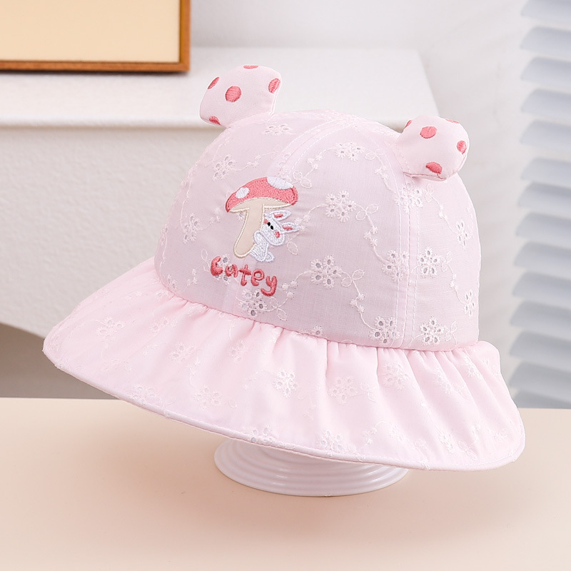 Sombrero para bebés primavera y otoño pequeño mes de edad pescador primavera y verano protección solar para mujeres y hombres bebés lindos sombreros para bebés pequeños