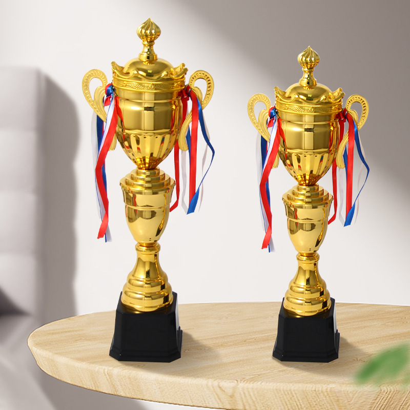 Trofeos de metal fútbol juego de baloncesto premios creativos niños primarios juegos escolares premios escolares nuevos