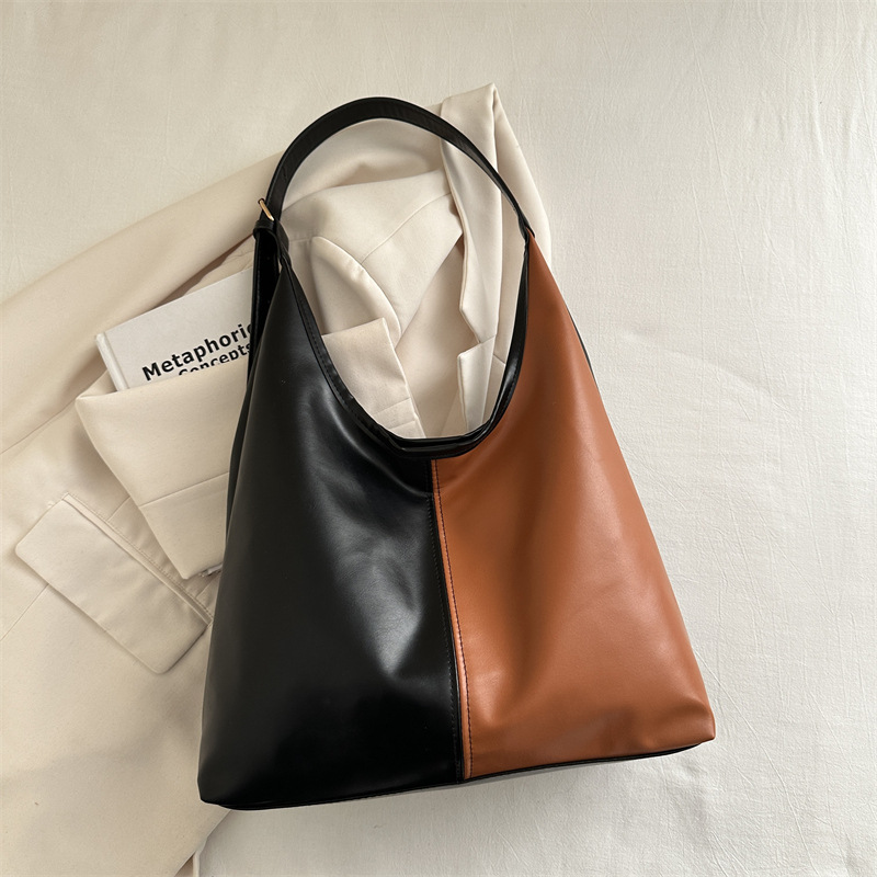 Bolsa de gran capacidad, bolso de mujer transfronterizo 2024 nuevo estilo simple, moda universal, bolso de hombro, bolso de brazo de viaje de color