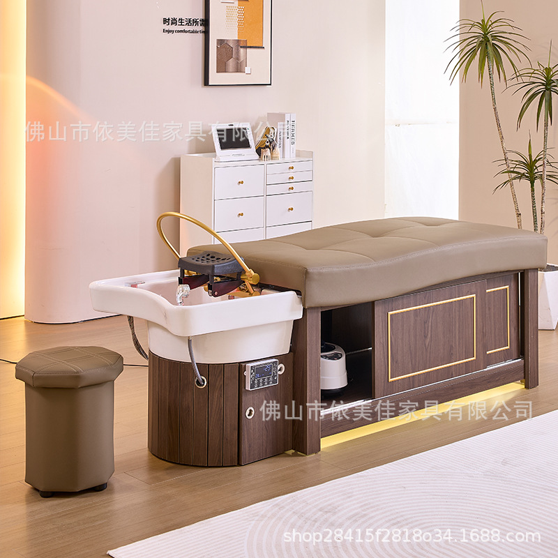 Calentador de agua de fumigación para masaje de cabello, salón de belleza, lavado de cabello de circulación de agua, temperatura constante, salón de peluquería, champú especial para cabello