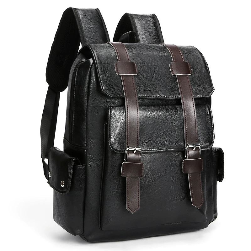 Backpack, polyurethane, laptop compartment, roomy business travel backpack, adjustable straps