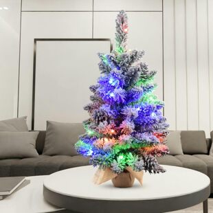 Factory Direct Sales Christmas Small Flocking Tree Mini Christmas Tree Amazon Specializes in Nordic Style Christmas Trees