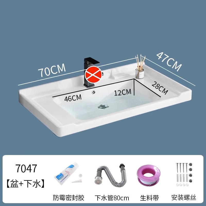 lavabo semi-incrustado cerámica en una sola bañera gabinete de baño comercio exterior lavabo lavabo lavabo lavabo