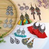 Earrings, set, Amazon, boho style, flowered, wholesale