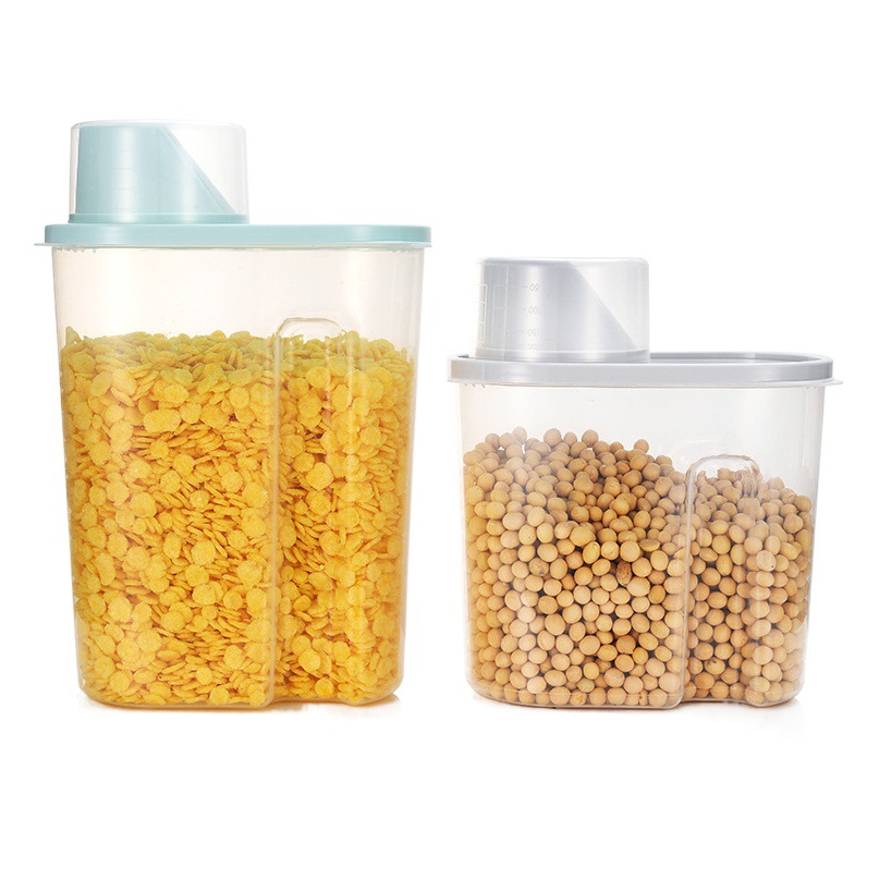 Multi-Grain Jar Kitchen snacks nueces especias granos tarro a prueba de humedad a prueba de insectos alimentos caja de almacenamiento de plástico transparente