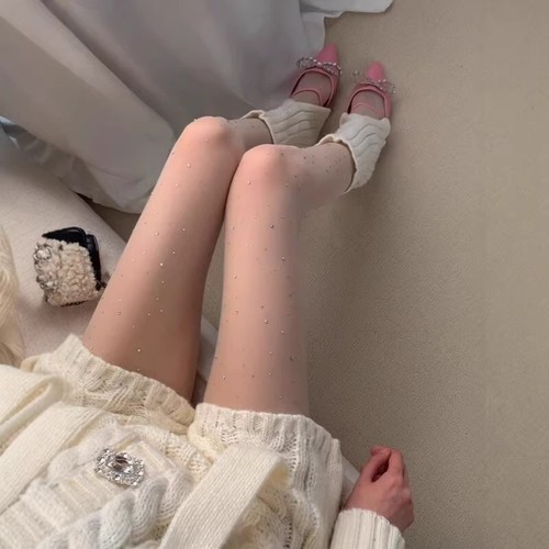 Shiny diamond-studded stockings are truly amazing, dazzling nightclub shiny stockings for women, shiny seamless pantyhose.